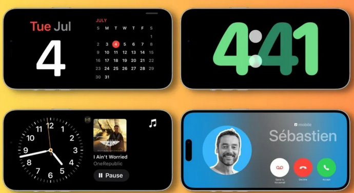 建德苹果手机维修分享iOS17横屏充电待机显示有什么好处 