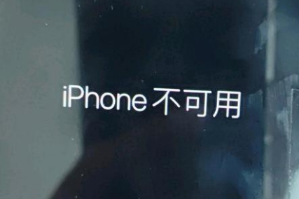 建德苹果服务网点分享锁屏界面显示“iPhone 不可用”如何解决 